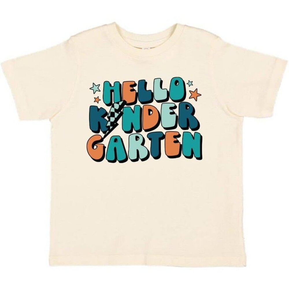 Hello Kindergarten Back to School Short Sleeve Graphic Tee 5/6Y